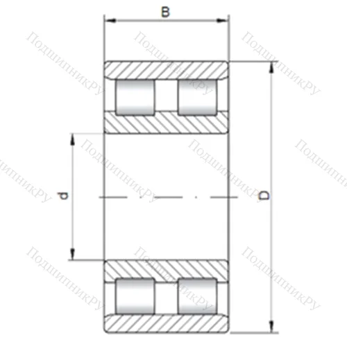 Подшипник роликовый радиальный NN 3124 от производителя  CX