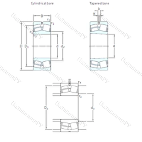 Подшипник роликовый радиальный самоцентрирующийся 23068CCK/W 33 от производителя  SKF