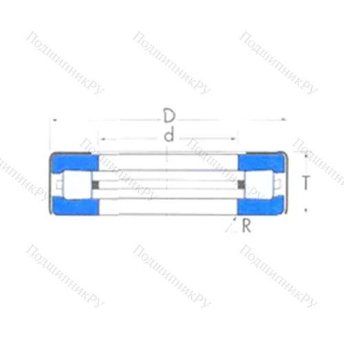 Подшипник роликовый упорный T 121 от производителя  TIMKEN