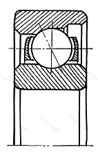 Подшипник  E 15 (6015) размер 15x35x8 от производителя  SKF
