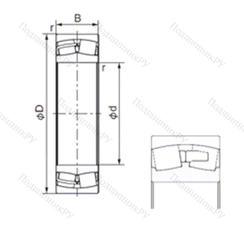 Подшипник роликовый радиальный 22310AEX