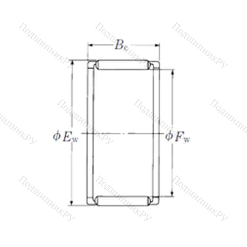 Подшипник игольчатый радиальный FWF-172317