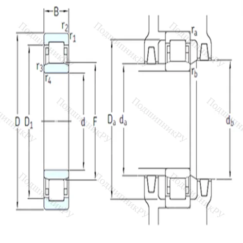 Подшипник роликовый радиальный NU 211ECM/HC 5C 3 от производителя  SKF