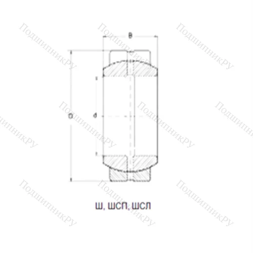 Подшипник скольжения сферический ШСЛ120 от производителя  CRAFT