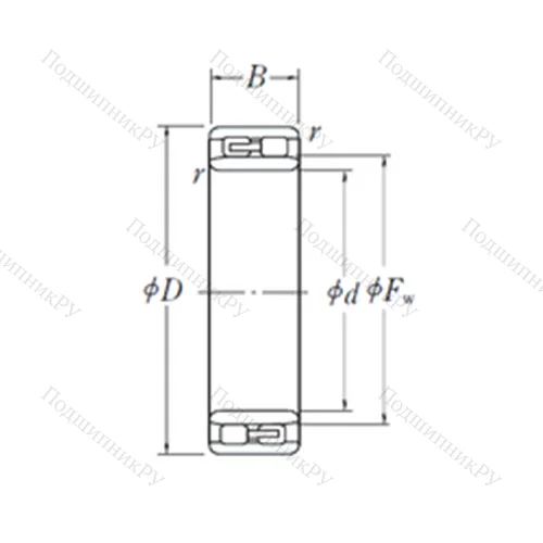 Подшипник роликовый радиальный NNU 4956