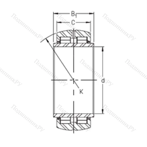 Подшипник роликовый радиальный SL 06 024 E