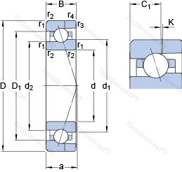 Подшипник 7002 ACE/HCP 4AH в Санкт-Петербурге