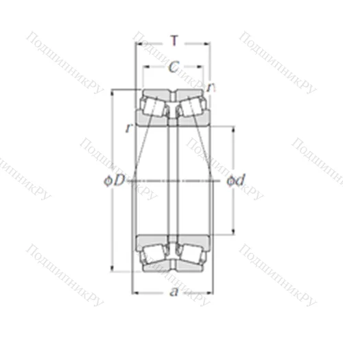 Подшипник роликовый радиально-упорный 430320X