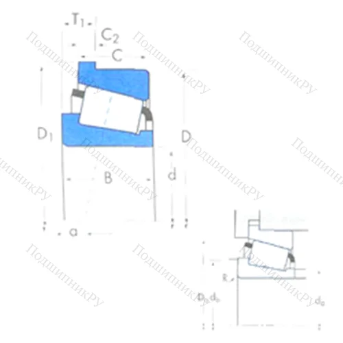 Подшипник роликовый радиально-упорный 1780/1729B от производителя  TIMKEN