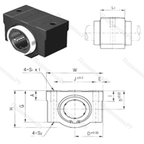 Подшипник шариковый линейный SCE 8VUU от производителя  Samick