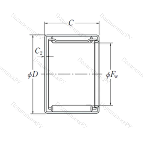 Подшипник игольчатый радиальный MFJ-2012 от производителя  NSK Подшипник игольчатый радиальный MFJ-2012 от производителя  NSK
