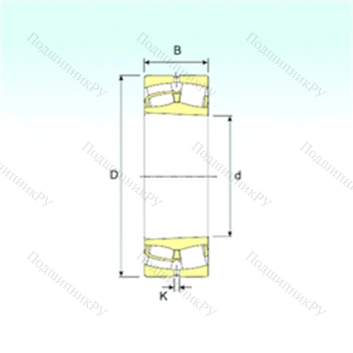 Подшипник роликовый радиальный самоцентрирующийся 23024 K от производителя  ISB