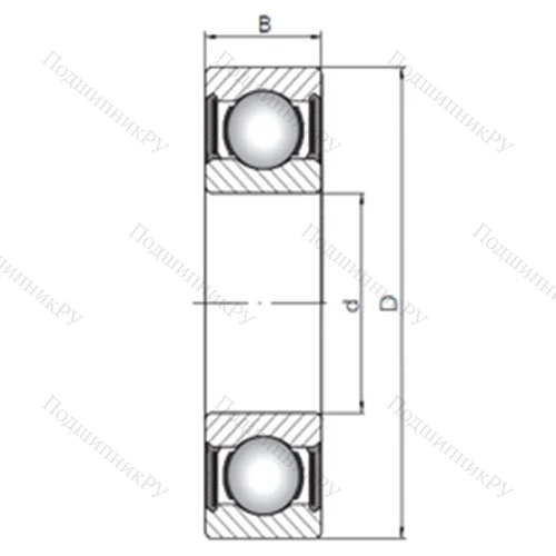 Подшипник шариковый радиальный 63312-2RS от производителя  CX