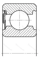 Подшипник  160303 (6303-RS) размер 17x47x14