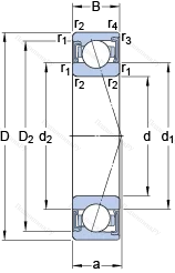 Подшипник S 7015 ACD/P 4A