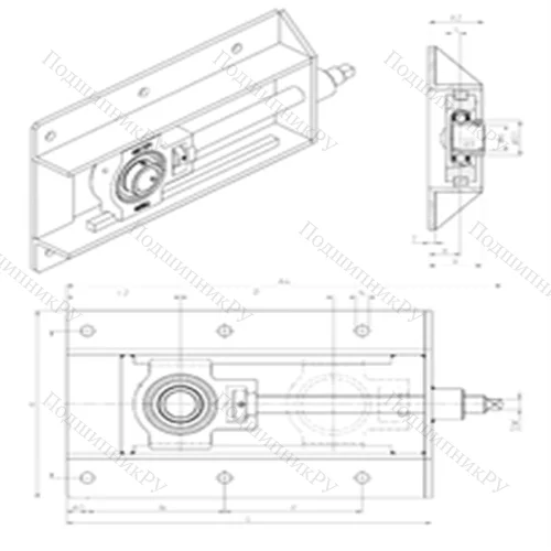 Подшипниковый узел шариковый радиальный UST 203+WB от производителя  SNR