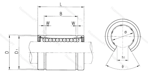 Подшипник LM 25 UU OP в Санкт-Петербурге