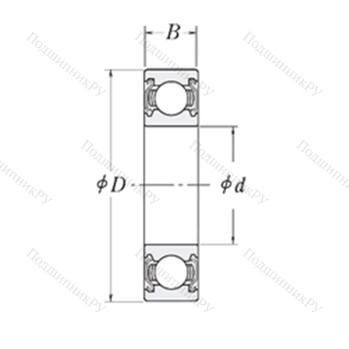 Подшипник шариковый радиальный KLNJ 1.1/4-2Z от производителя  RHP Подшипник шариковый радиальный KLNJ 1.1/4-2Z от производителя  RHP