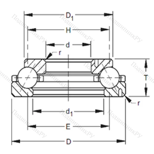 Подшипник шариковый радиально-упорный 302TVL 624