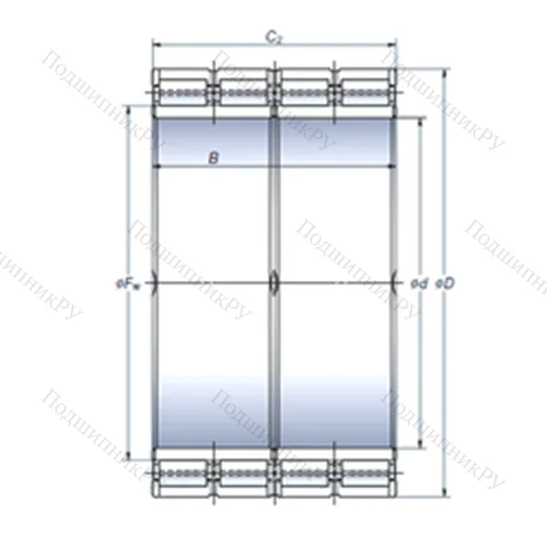 Подшипник роликовый радиальный STF 761RV 1012g