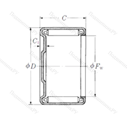 Подшипник игольчатый радиальный M-28241