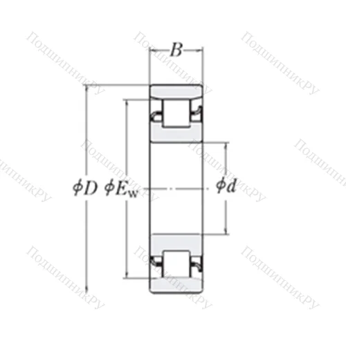 Подшипник роликовый радиальный XLRJ 5.1/4 от производителя  RHP