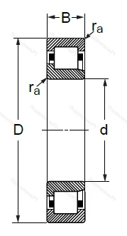 Цилиндрический роликовый подшипник 42512 Л (NJ 2212 M) в Санкт-Петербурге
