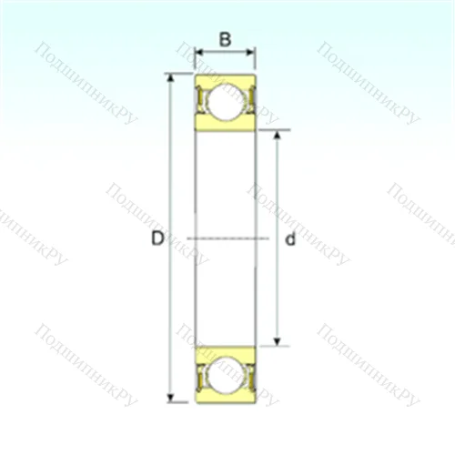 Подшипник шариковый радиальный 61822-2RZ