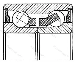 Подшипник 28BWD 03A размер 28x58x42 от производителя  SKF