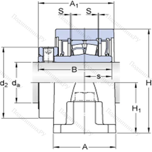 Стационарные роликоподшипниковые узлы (SKF ConCentra, для дюймовых валов) SYR 1 1/2 от производителя  SKF