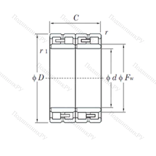 Подшипник роликовый радиальный 60FC 42300W