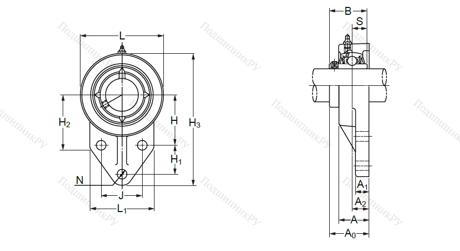 Подшипниковый узел UCFK 207 (UCFH 207) в Санкт-Петербурге