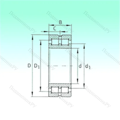 Подшипник роликовый радиальный SL 014912 от производителя  NBS