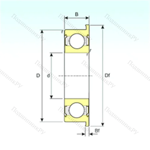 Подшипник шариковый радиальный FR 8ZZ