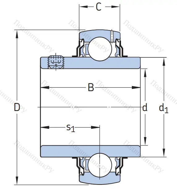 Корпусный подшипник YAR 206-104-2F 4L1PW7JKLE в Санкт-Петербурге