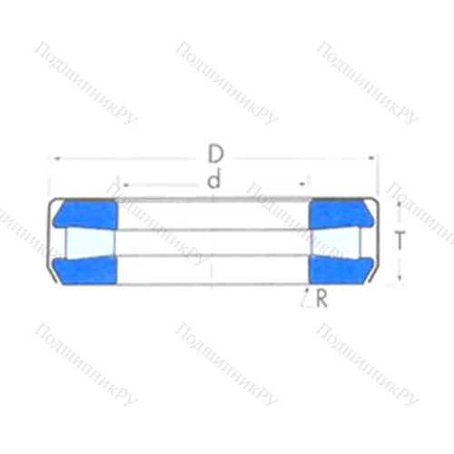 Подшипник роликовый упорный T 144W от производителя  TIMKEN