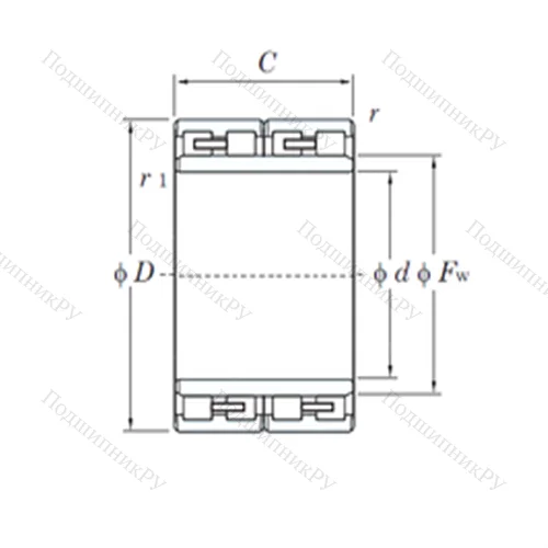 Подшипник роликовый радиальный 314199