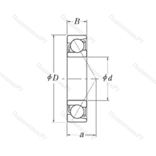 Подшипник шариковый радиально-упорный MJT 4.3/4 от производителя  RHP