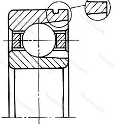 Модификация подшипника Р-170314Л размер 70x150x35 от производителя  ГПЗ-11