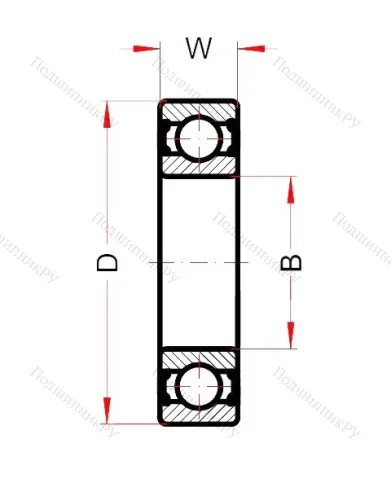 Высокотемпературный подшипник 6305 BHTS ZZ C 4 220°-250° (BECO) от производителя  BECO