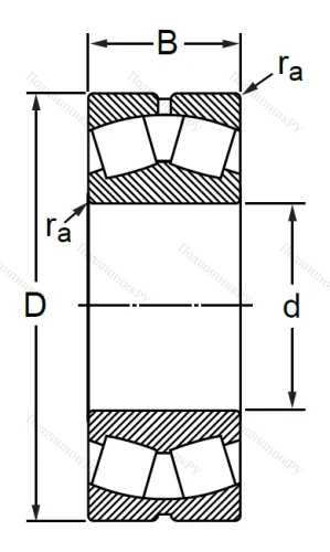 Сферический роликовый подшипник 30-53608 (22308 CCW 33C 3) в Санкт-Петербурге