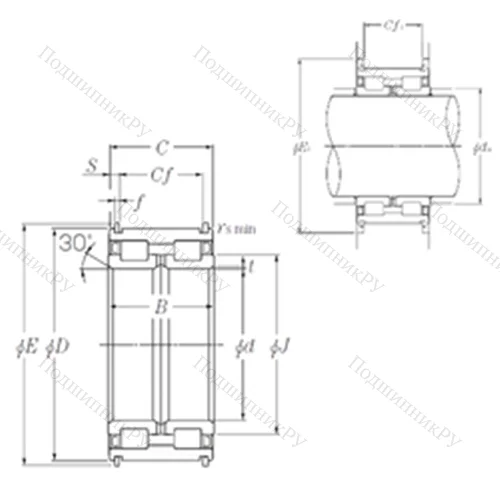 Подшипник роликовый радиальный SL 04-5064NR от производителя  NTN