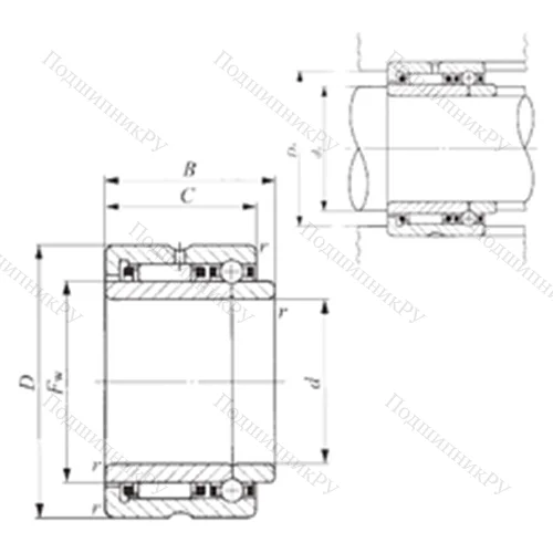 Подшипник комбинированный NATB 5903 от производителя  IKO