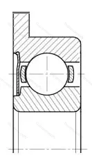 Подшипник  860017 размер 7x19x6 от производителя  ГПЗ-28