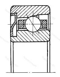 Подшипник  606016 размер 6x17x6 от производителя  ГПЗ-31