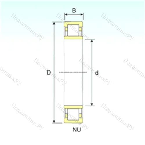 Подшипник роликовый радиальный NU 1292