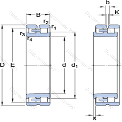 Прецизионные двухрядные цилиндрические роликоподшипники NN 3060 K/SPW 33 от производителя  SKF