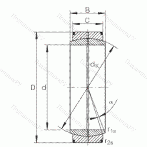Подшипник шарнирный GE 8-DO от производителя  INA Подшипник шарнирный GE 8-DO от производителя  INA