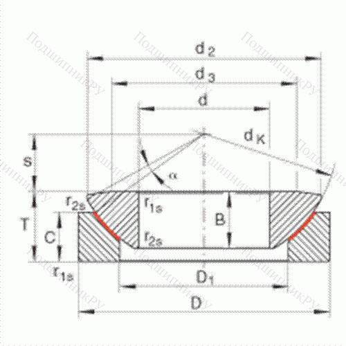 Подшипник шарнирный GE 180-AW