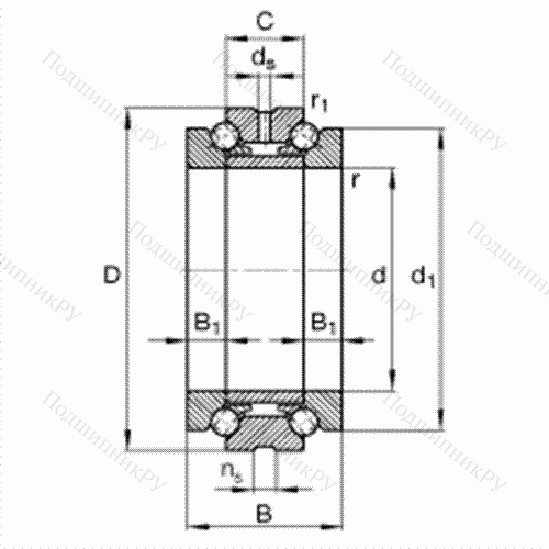 Подшипник шариковый упорно-радиальный 234772-M-SP